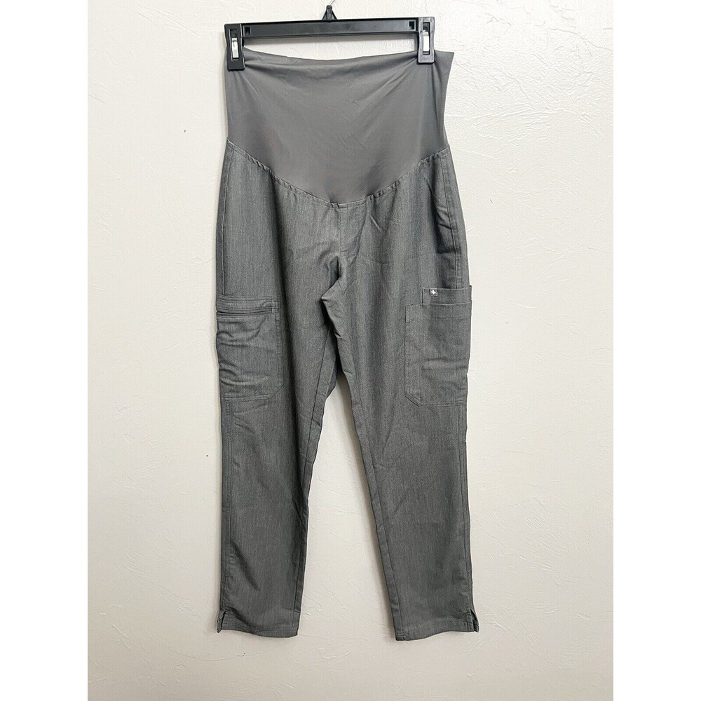 Figs Gray Straight Leg maternity Pants